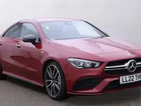 Used Mercedes CLA35 AMG Premium 306 HP (225 kW) 2022 Red Coupe