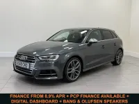 Used Audi S3 Sportback Design 300 HP (220 kW) 2019 Grey Hatchback