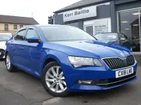 Used Skoda Superb SE Technology 150 HP (110 kW) 2018 Blue Hatchback