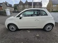 Used Fiat 500 Lounge 69 HP (50 kW) 2010 White Hatchback
