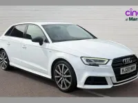 Used Audi A3 Black Edition 116 HP (85 kW) 2020 White Sedan