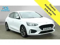 Begagnad Ford Focus ST-Line 125 HK (91 kW) 2021 Vit Halvkombi