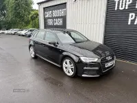 Used Audi A3 S-Line 150 HP (110 kW) 2018 Black Sedan