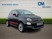 Used Fiat 500 Red 2022 Black Hatchback