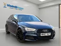 Used Audi A3 Black Edition 150 HP (110 kW) 2017 Blue Hatchback