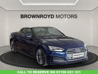 Used Audi A5 Cabriolet S-Line 190 HP (139 kW) 2017 Blue Cabriolet