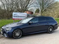Used Mercedes E220 AMG line 2022 Blue Estate