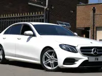 Used Mercedes E220 AMG line 2019 White Sedan
