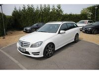 Begagnad Mercedes C220 AMG 2013 Vit Kombi