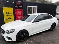 Used Mercedes E220 AMG line 2018 White Sedan