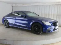 Used Mercedes C220 AMG line 194 HP (142 kW) 2018 Blue Coupe