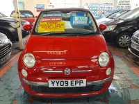 Used Fiat 500 Lounge 69 HP (50 kW) 2009 Red Hatchback