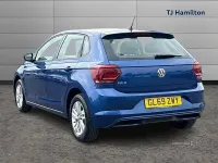 Used VW Polo SE 80 HP (58 kW) 2020 Blue Hatchback
