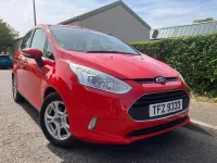 Used Ford B-MAX Zetec 75 HP (55 kW) 2014 Red MPV
