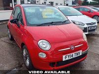 Used Fiat 500 Lounge 69 HP (50 kW) 2014 Red Hatchback