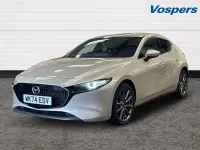 Begagnad Mazda 3 Exclusive-Line 120 HK (88 kW) 2024 Silver Halvkombi