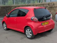Used Toyota Aygo 68 HP (50 kW) 2011 Red Hatchback