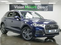 Used Audi Q5 S-Line 252 HP (185 kW) 2018 Blue SUV