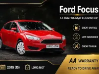 Used Ford Focus Style 105 HP (77 kW) 2015 Red Hatchback