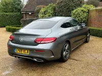 Używany Mercedes C200 AMG line 184 KM (135 kW) 2019 Szary Coupe