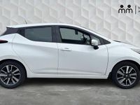 Used Nissan Micra Acenta 69 HP (50 kW) 2019 White Hatchback