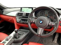 used BMW 430 4 SERIES CONVERTIBLE i M Sport 2dr [Professional Media] [Coral Red Dakota Leather, Pro Media, Front & Rear Parking Sensors, Cruise Control]
