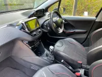 Used Peugeot 208 GT-line 120 HP (88 kW) 2016 Black Hatchback