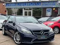 Used Mercedes E220 AMG line 2016 Blue Cabriolet