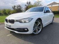 Begagnad BMW 318 Sport Line 2017 Vit Kombi