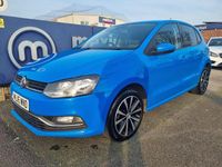 Used VW Polo SE 75 HP (55 kW) 2016 Blue Hatchback