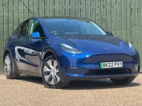 Used Tesla Model Y Long Range AWD 378 kW (514 HP) 2022 Blue SUV