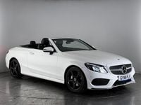 Used Mercedes C220 AMG line 170 HP (125 kW) 2018 White Cabriolet