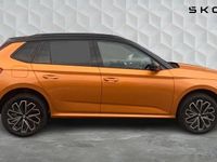 New Skoda Kamiq Design Edition 85 HP (62 kW) 2026 Phoenix orange metallic black magic pearl effect SUV