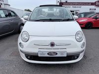 Used Fiat 500 Lounge 2012 White Cabriolet