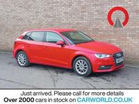 Used Audi A3 Sportback Design 110 HP (80 kW) 2015 Red Hatchback