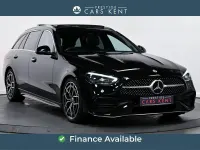 Used Mercedes C300e AMG line 2023 Black Estate