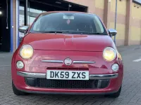 Used Fiat 500 Pop 69 HP (50 kW) 2009 Red Cabriolet