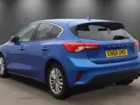 Begagnad Ford Focus Titanium 125 HK (91 kW) 2018 Blå Halvkombi