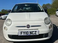 Gebraucht Fiat 500 Pop 69 PS (50 kW) 2010 Weiß Kleinwagen