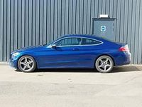 Used Mercedes C220 AMG line 170 HP (125 kW) 2018 Blue Coupe