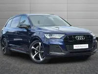 Used Audi Q7 Black Edition 286 HP (210 kW) 2022 Navarra blue SUV