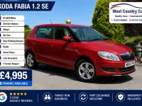 Used Skoda Fabia SE 2014 Red Hatchback