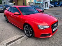 Used Audi A5 Black Edition 177 HP (130 kW) 2014 Red Coupe