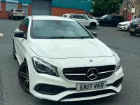 Used Mercedes CLA220 AMG line 177 HP (130 kW) 2017 White Coupe