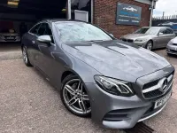 Begagnad Mercedes E220 AMG Line Premium 2017 Grå Sportkupé