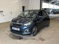 Used Peugeot 108 Allure 82 HP (60 kW) 2017 Blue Hatchback