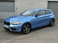 Used BMW 118 Sport Line 136 HP (100 kW) 2018 Blue Hatchback