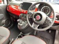 used Fiat 500 1.0 Mild Hybrid Red 3dr 2 Free Services & MOT for Life Hatchback