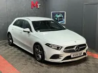 Used Mercedes A180 AMG line 136 HP (100 kW) 2019 White Hatchback