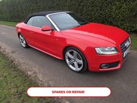 Used Audi A5 Cabriolet S-Line 2010 Red Cabriolet
